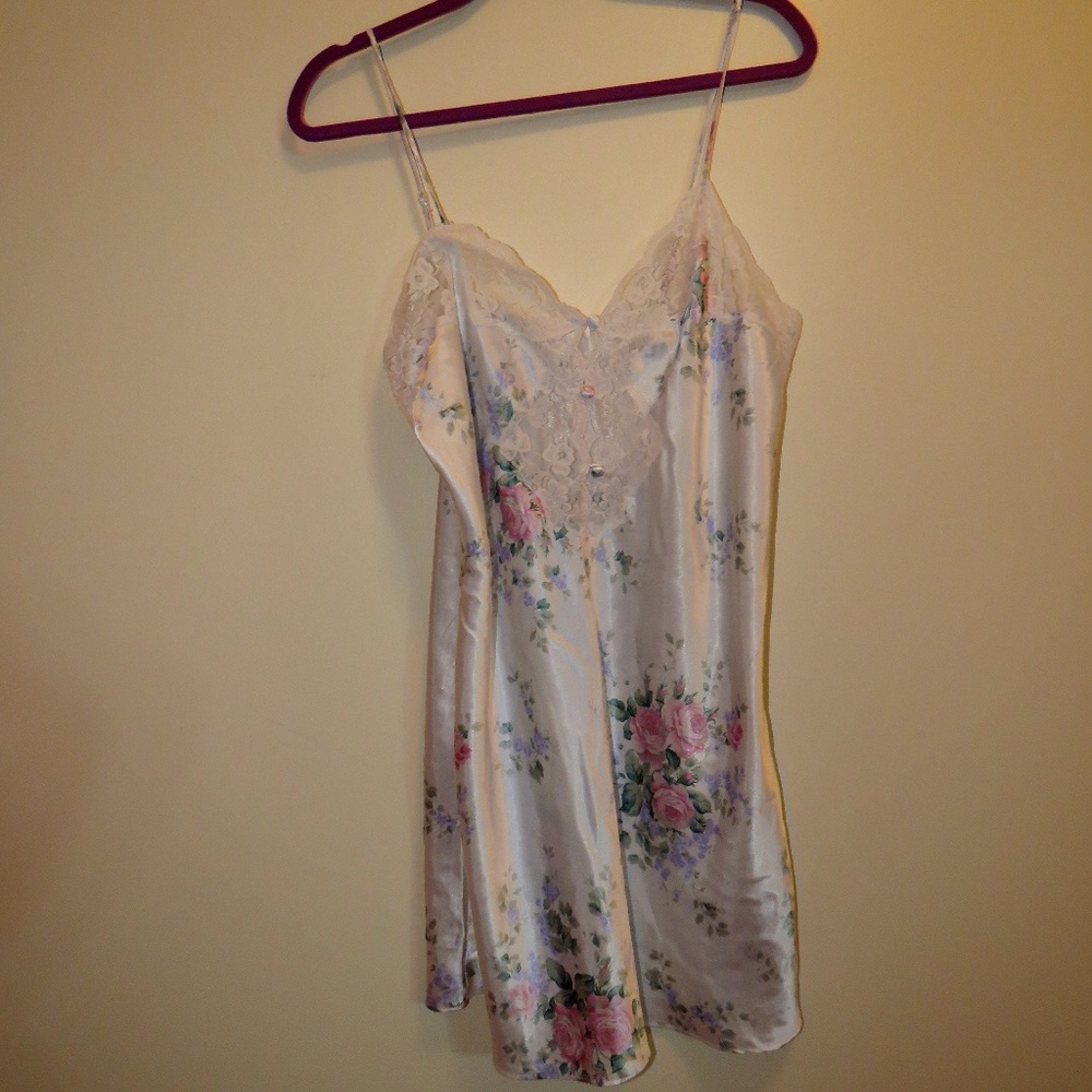 Cerie Floral Chemise Slip Lingerie M